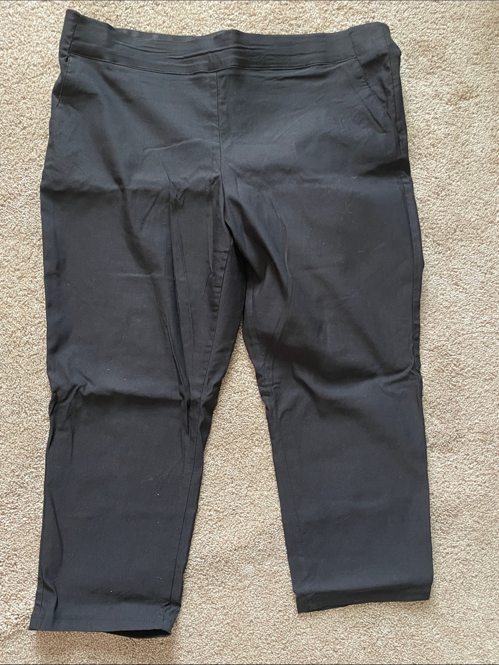 Simply Vera Vera Wang Black Capri Pull-On Pants
